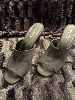 Charles by Charles David Dark Suede Mules